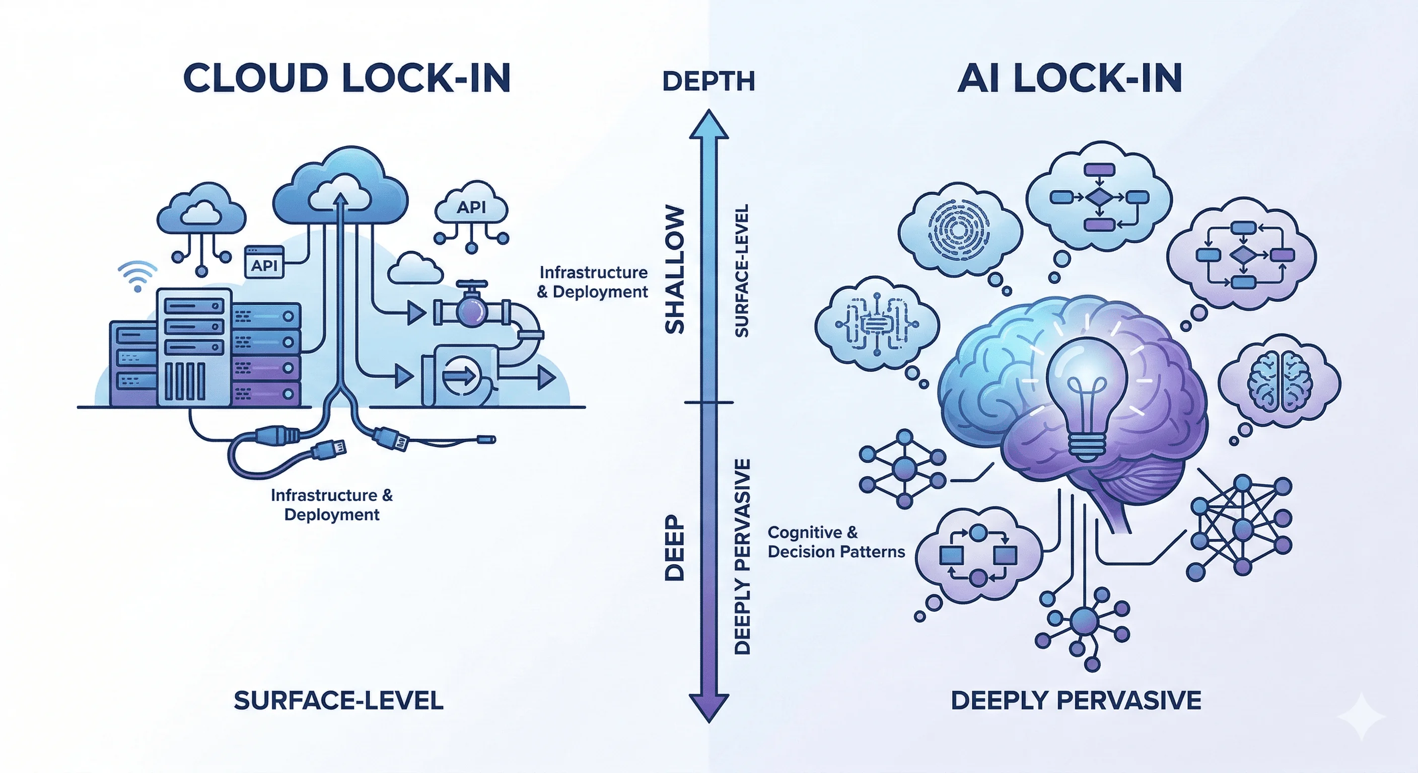Cognitive lock-in