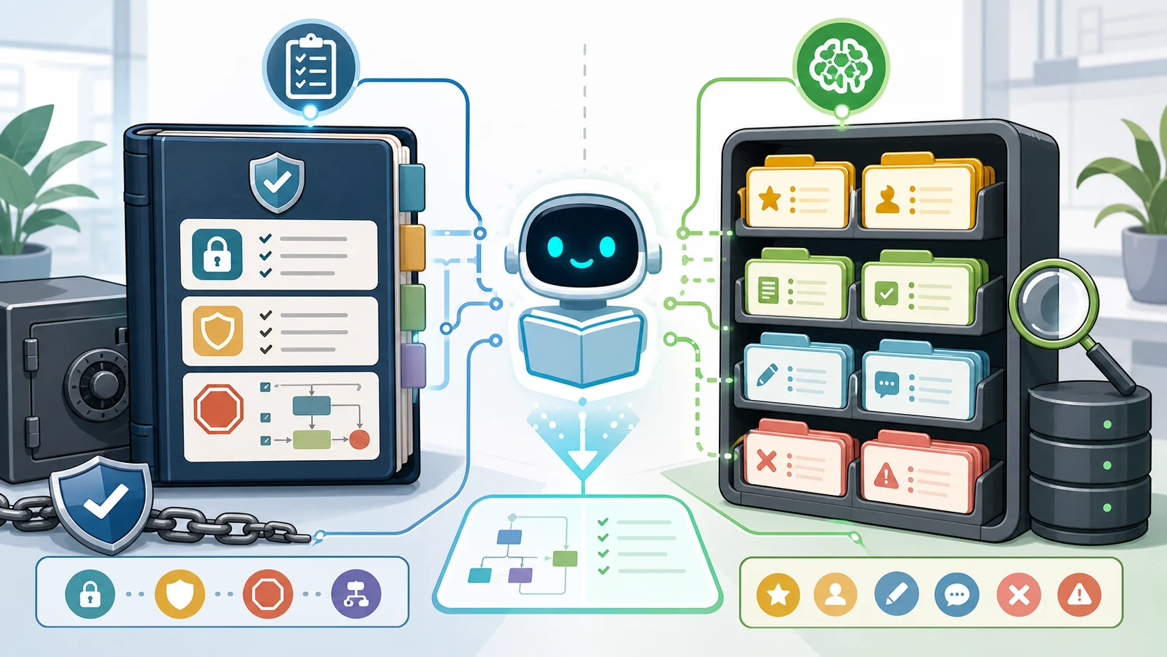 固定的技能规则书和灵活的 Dense-Mem 记忆库同时引导 AI 助手