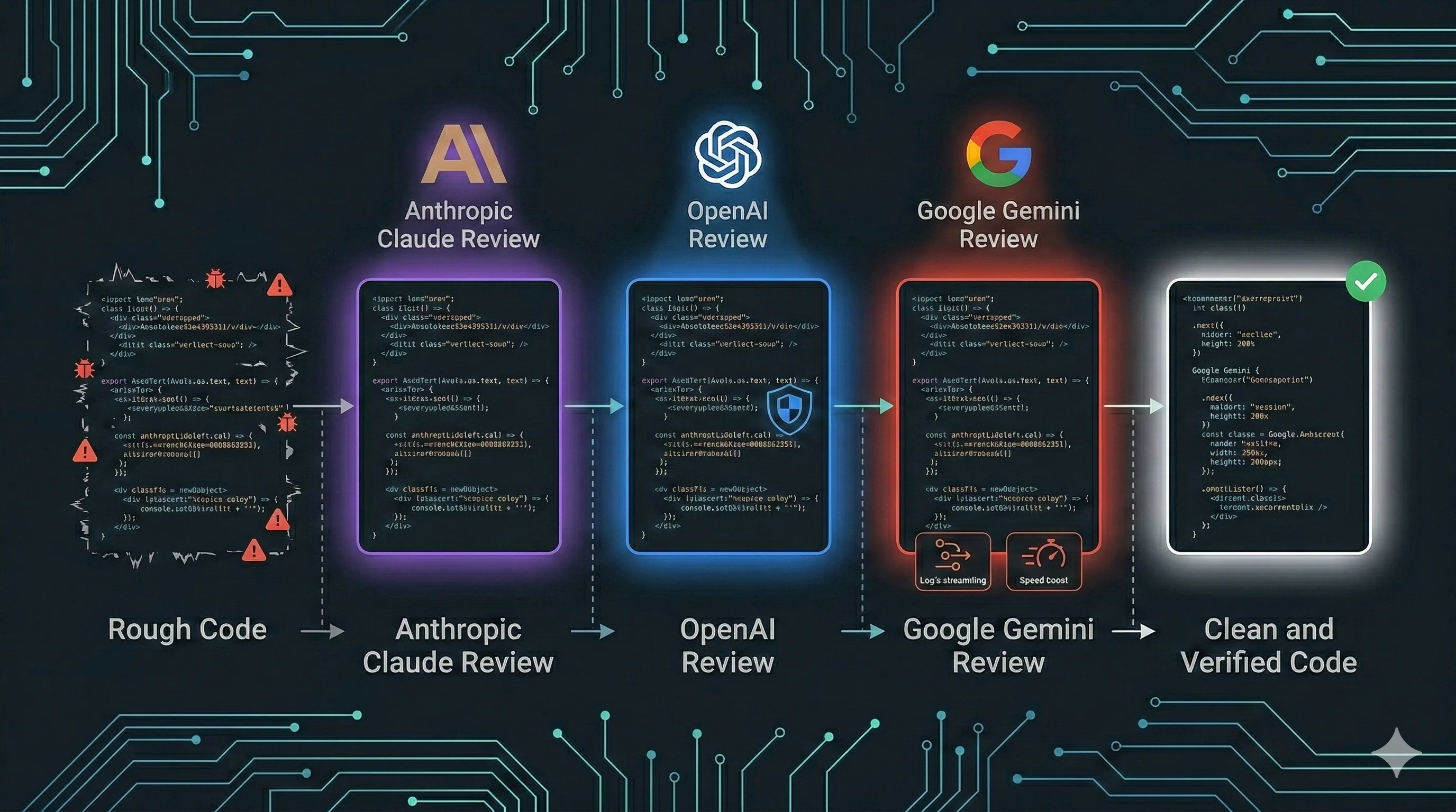 Multi-AI pipeline diagram