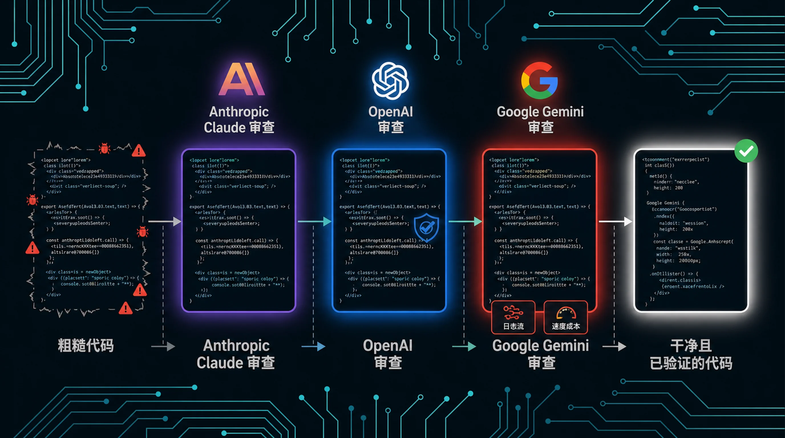 多 AI 流水线示意图